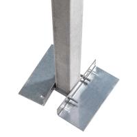 Уголок анкерного столба 9*9,5 (оцинкованный)